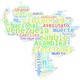 Content of election-related tweets in Venezuela. The bigger the word, the more times it was mentioned.